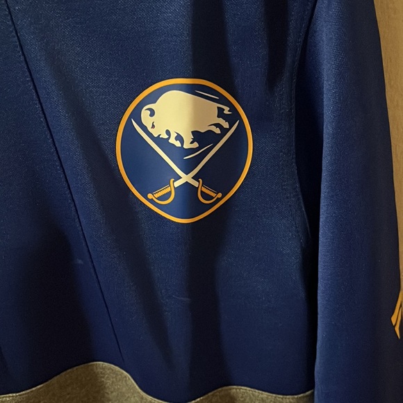 Authentic Pro Buffalo Sabres NHL 1/4 Zip Hoodie - Picture 2 of 7
